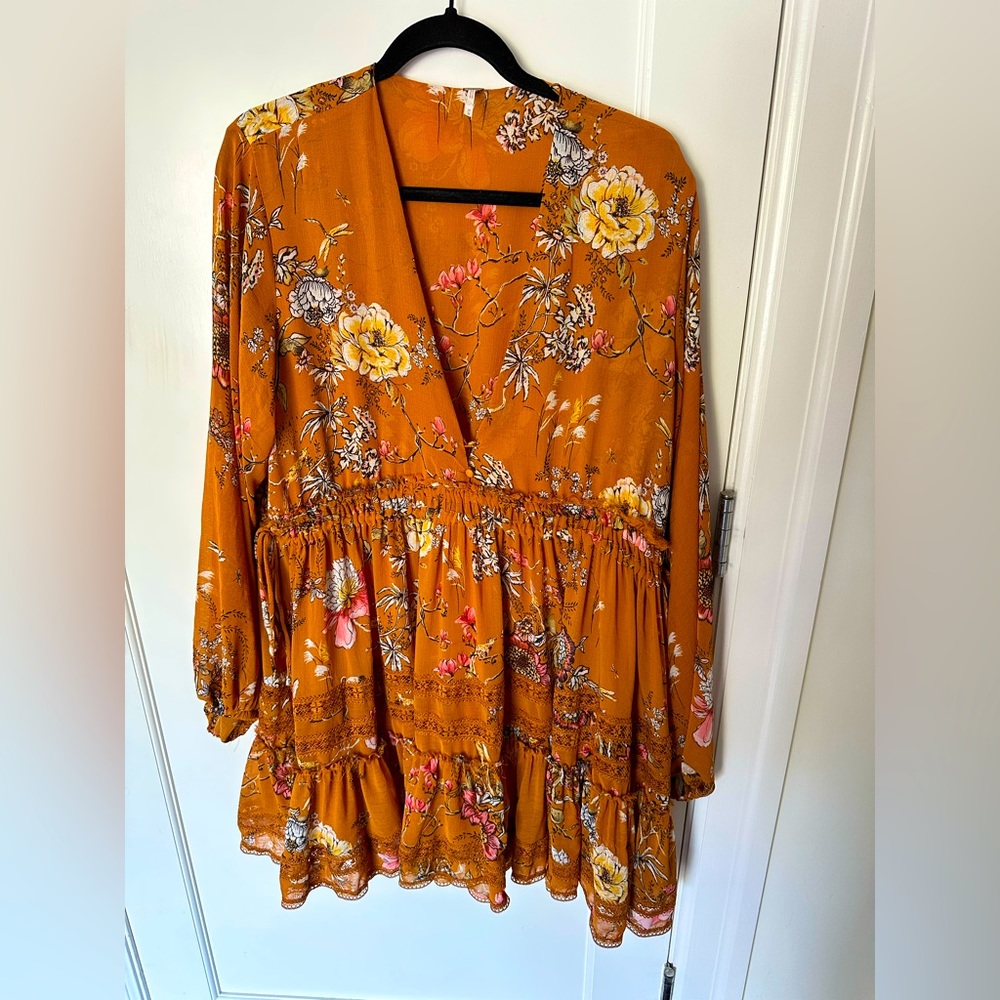 Free People Floral Tiered Mini